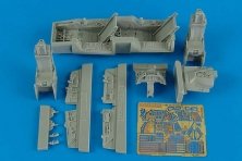 1/48 F-16B Fighting Falcon cockpit set (KINETIC)