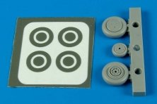 1/72 P-39 Aircobra wheels & paint masks (ACAD)