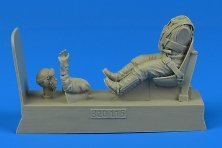 1/32 Luftwaffe Pilot for Messerschmitt Bf-109 with seat