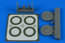 1/48 I-16 wheels & paint masks