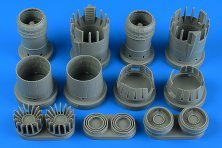 1/48 Lockheed SR-71A Blackbird exhaust nozzles closed for Revell