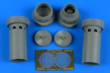 1/72 F-14A Tomcat exhaust nozzles varied positions