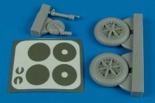 1/32 Bf 109F wheels & masks (TRUMP)