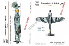 1/48 Decal Messerschmitt Bf 109G-6 Limited Edition