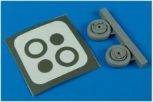 Aires Upgrade set: SAAB Tunnan J/S 29 wheels & paint masks