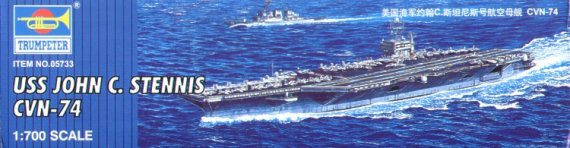 Trumpeter USS John C Stennis CVN-74 1/700 avec base