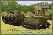 1/72 Type 94 Japanese Tankette with 2 trailers