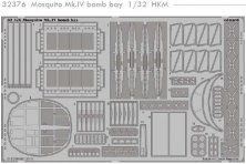 1/32 De Havilland Mosquito Mk.IV bomb bay (for Hong Kong Models)