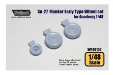 1/48 Su-27 Flanker Early type wheel set for Su-27