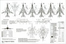 1/48 Sukhoi Su-17M4 Fitter K Russian Air Force Yellow 27 2nd Sqn