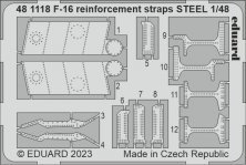 1/48 SET F-16 reinforcement straps STEEL