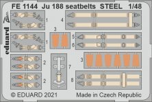 1/48 Ju 188 seatbelts STEEL