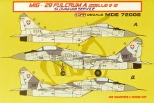 1/72 Decals MiG-29 Fulcrum 9-12 Slovakian service