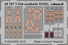 SET T-33A seatbelts STEEL Colour Photoetched