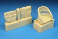 1/32 Sopwith Camel wicker seats WITHOUT seatbelt