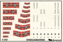 1/350 German Kriegsmarine flags and markings