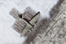 1/144 "Winter WWII Luftwaffe Hardstand". A single 1/144 print.