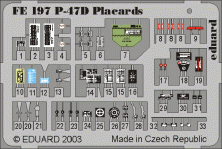 P-47D Thunderbolt placards