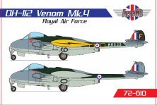 1/72 De Havilland DH-112 Venom Mk.IV Raf