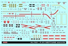 1/72 P2V Neptune  stencils