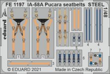 F.M.A. IA-58A Pucara Pucara seatbelts Steel 1/48