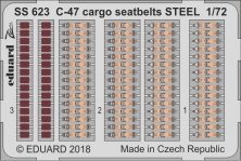 1/72 C-47 cargo seatbelts STEEL