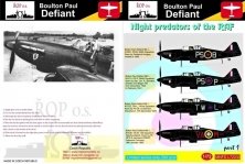 1/72 Decals B.P. Defiant Night predators