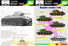 1/72 Russian T-34/76 Model 1940  Russian cavalry T-34 Part 5