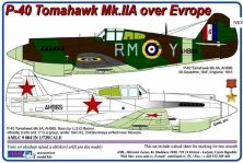 1/72 Masks for P-40 Tomahawk Mk.IIA over Europe