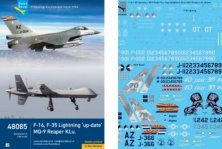 1/48 F-16, F-35, MQ-9 KLu