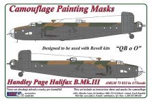1/72 Camouflage masks HP Halifax B.Mk.III