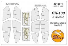 1/48 Yakovlev Yak-130 Double-sided masks +wheels masks The pyro