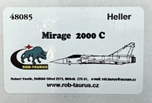 1/48 Vacu Canopy Mirage 2000C for Heller