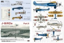 1/72 J-Birds Part II. (7x camo schemes)