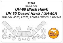 1/72 Sikorsky UH-60 paint masks