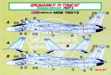 1/72 Decals F-14A Tomcat Iranian Service Part II