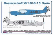 AML 1/72 Decalcomanie Messerschmitt Bf 108 Spagna