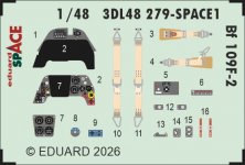 Eduard 1/48 Bf 109F-2 - Set d'am�lioration