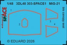 Joint de Verri�re MiG-21bis 1/48 pour Eduard