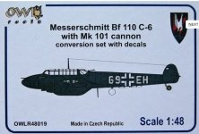 1/48 Bf 110 C-6 w/ Mk 101 cannon (Conv.Set&decals)