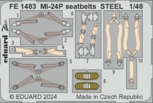 1/48 Mi-24P seatbelts STEEL for Trumpeter