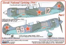 1/48 Decals La-5FN Czechoslovak Legends (1944)