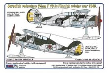1/72 Swedish voluntary Wing F19 in Finnish winter war 1940
