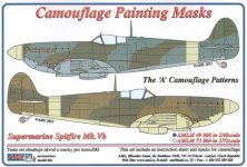 1/48 Mask Canopy S.Spitfire Mk.V Camouflage 'A'