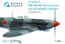 1/48 Vacu canopy for Yak-1B late
