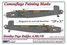 1/72 Camouflage masks HP Halifax A.Mk.VII