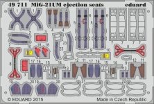 1/48 Mikoyan MiG-21UM Mongol B ejection seats (for Trumpeter)