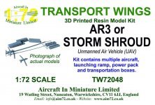 1/72 AR3 or Storm Shroud Unmanned Air Vehicle UAV