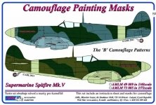 1/48 Mask Canopy S.Spitfire Mk.V Camouflage 'B'