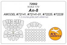 1/72 Antonov An-8 Two course-glide path antennas included